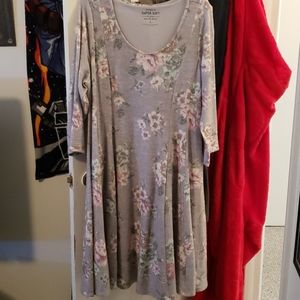 Torrid super soft floral winter dress sz 2